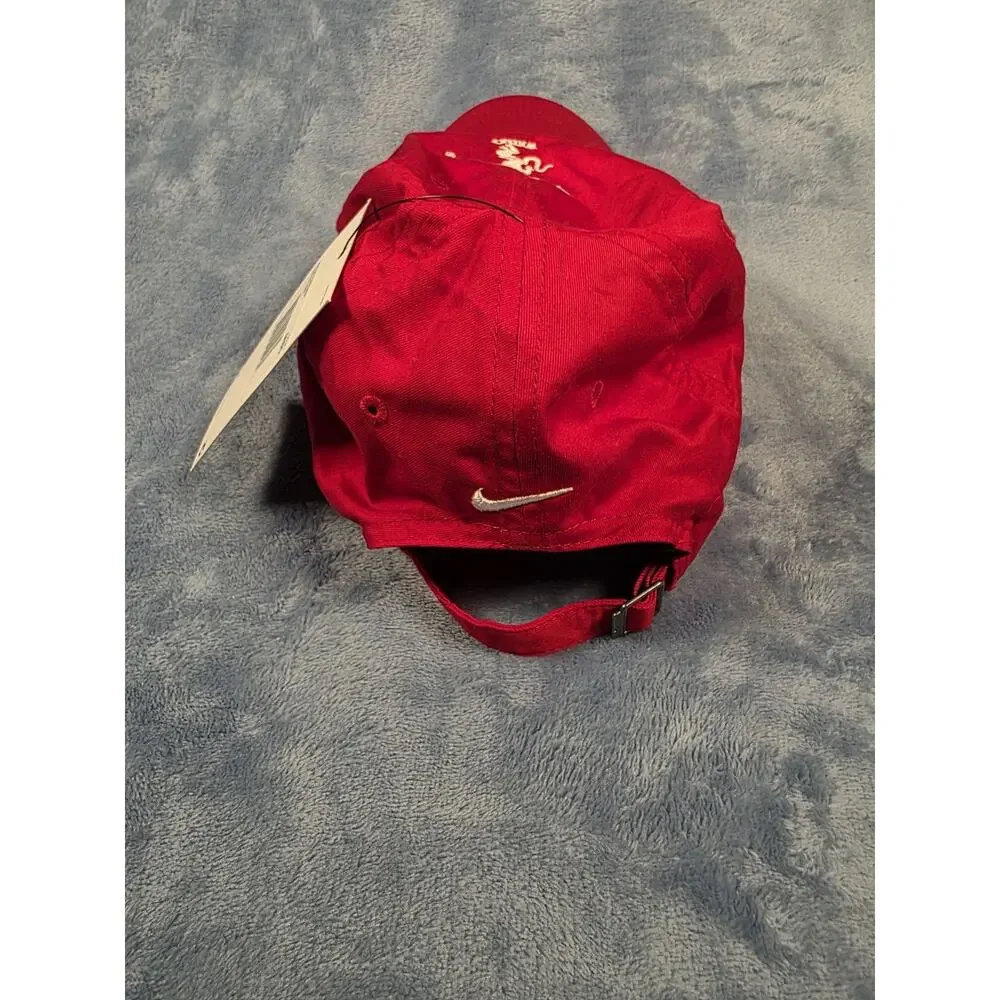 Nike Heritage 86 Dri-FIT Fireball Whisky Red Adjustable Strapback Hat Cap